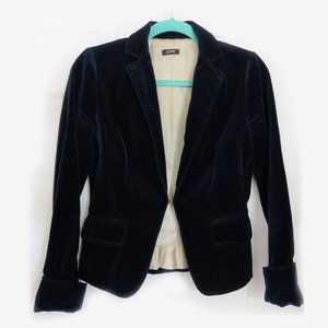 J. Crew Blue Velvet Blazer